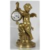 Image 2 : French Figural Cherub Silk Thread Mantle Clock