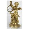 Image 3 : French Figural Cherub Silk Thread Mantle Clock