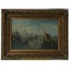 Image 1 : Alfred Pollentine O/C Venetian Harbor Scene (1836-1890)