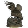 Image 1 : Jules Moigniez Large Figural Bronze Rooster
