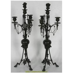 Pr Bronze Neo Greco Candelabra