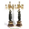 Image 1 : Pr. French Figural Bronze Candelabra