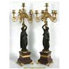 Image 2 : Pr. French Figural Bronze Candelabra