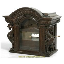 Attr. R.J. Horner Oak Bonnet 15  Music Box