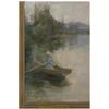 Image 2 : Attr. Alfred Sisley - Pond Scene on Canvas (1839-1899)