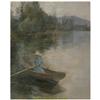 Image 3 : Attr. Alfred Sisley - Pond Scene on Canvas (1839-1899)