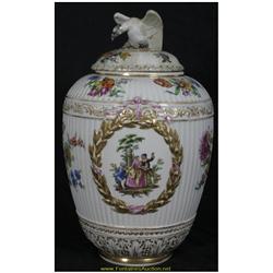 Large KPM Porcelain Covered Urn