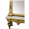 Image 3 : CARVED AND GESSO GILT MARBLETOP PIER MIRROR