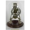 Image 2 : FUSEE SKELETON CLOCK UNDER DOME
