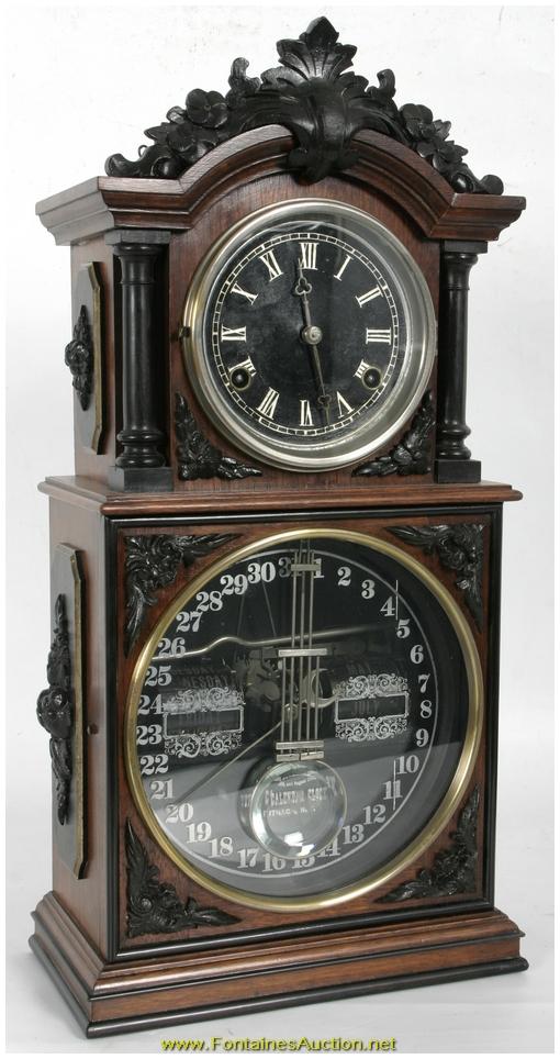 ITHACA THIRTY DAY 3 1/2 PARLOR SHELF CLOCK