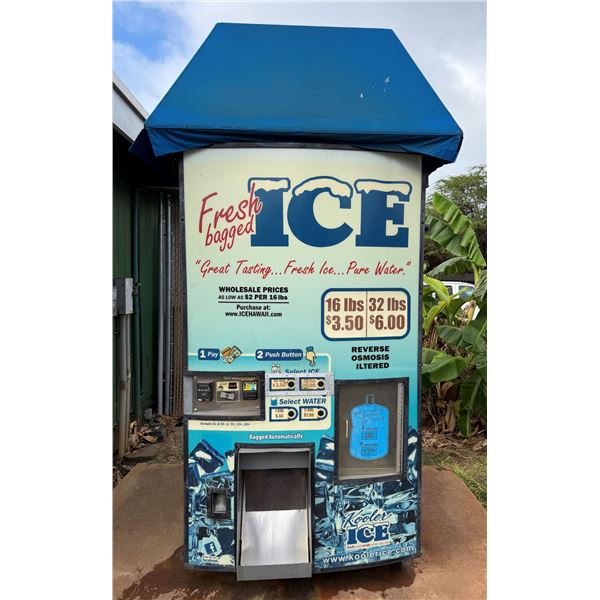 Kooler Ice IM1000 Commercial Ice Vending Machine (Needs Repair - See Video)