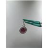 Image 3 : 4.60 CT NATURAL RUBY  SILVER PENDANT OVAL CUT CERTIFICATION
