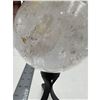 Image 3 : 99.0 MM LARGE CLEAR QUARTZ SPHERE WITH YELLOW HEALER