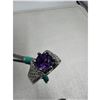 Image 4 : BRAND NEW  GENUINE AMETHYST ADJUSTABLE RING