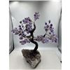 Image 3 : 14 X14 INCH  AMETHYST CRYSTAL TREE WITH AMETHYST BASE HANDMADE