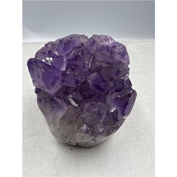 2.7 X 2.4  INCH POLISHED AMETHYST GEODE WITH INCLUSIONS