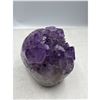 Image 2 : 2.7 X 2.4  INCH POLISHED AMETHYST GEODE WITH INCLUSIONS