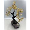Image 3 : 8 x 7 INCH CITRINE  ( HEATED AMETHYST ) WITH AMETHYST BASE BONSAI CRYSTAL TREE HANDMADE