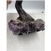 Image 7 : 8 x 7 INCH CITRINE  ( HEATED AMETHYST ) WITH AMETHYST BASE BONSAI CRYSTAL TREE HANDMADE