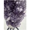 Image 7 : 8 X 3.3 INCH AMETHYST CLUSTER WITH CALCITE POINTS