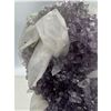 Image 8 : 8 X 3.3 INCH AMETHYST CLUSTER WITH CALCITE POINTS