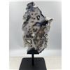 Image 5 : 7 INCH BLACK AND WHITE NATURAL FORMATION AGATE SLICE