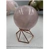 Image 2 : 2.2 INCH  57.9 MM  ROSE QUARTZ SPHERE
