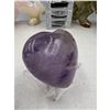 Image 5 : 2.1 INCH  AMETHYST  CRYSTAL HEART(GOOD AURA SHINE)