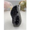 Image 3 : 3.1 INCH BLACK AMETHYST GEODE FLAME (BEAUTIFUL WITH SHINE)