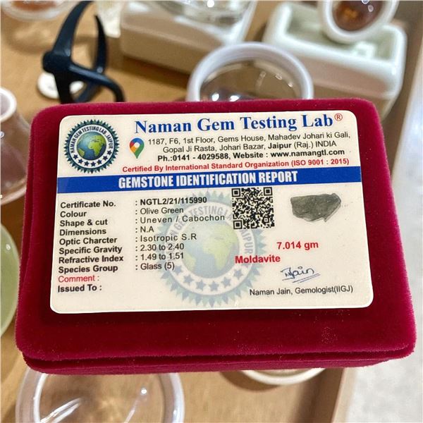 1.4 inch Moldavite 7.014 gms