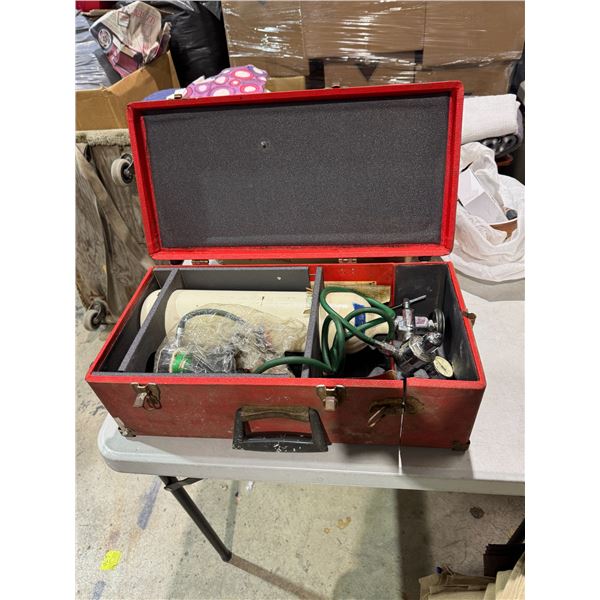 Case with oxygen tank