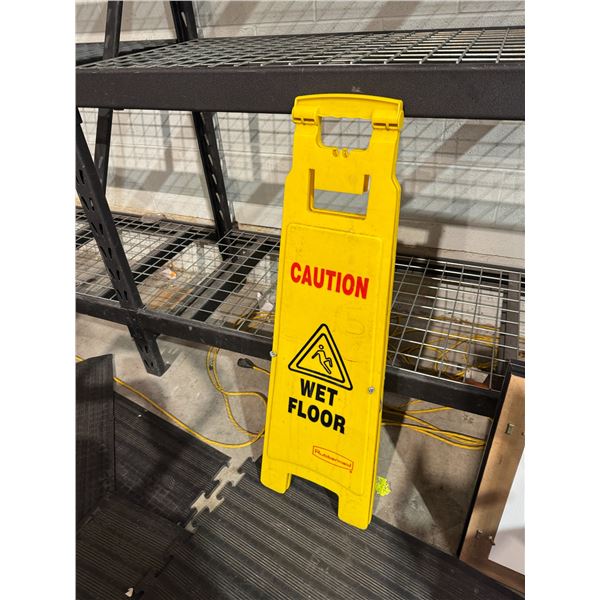 Wet floor sign