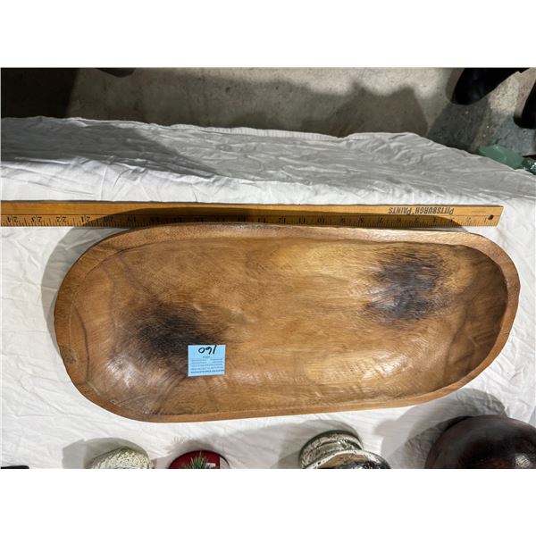 Wood bowl dish
