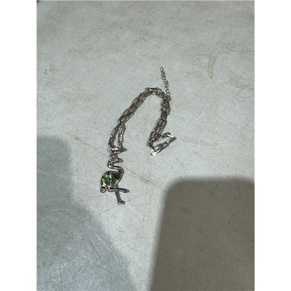 Flamingo Abalone shell necklace