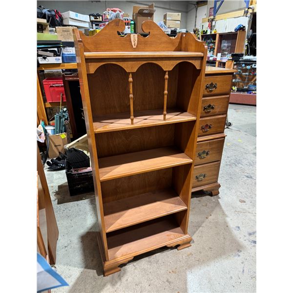 Maple shelf measures 24" x 10" x 6" tall