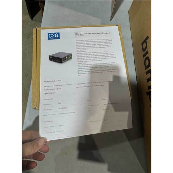 New CTG  25/70 V 50 W audio amplifier