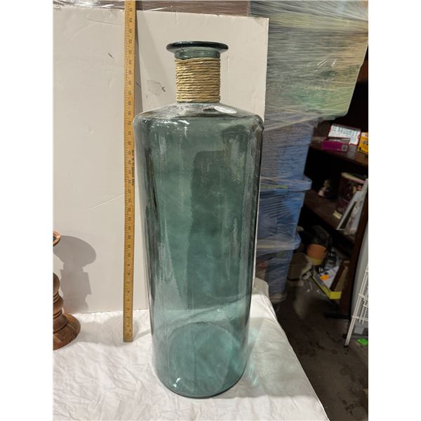 Glass vase 30 inches tall