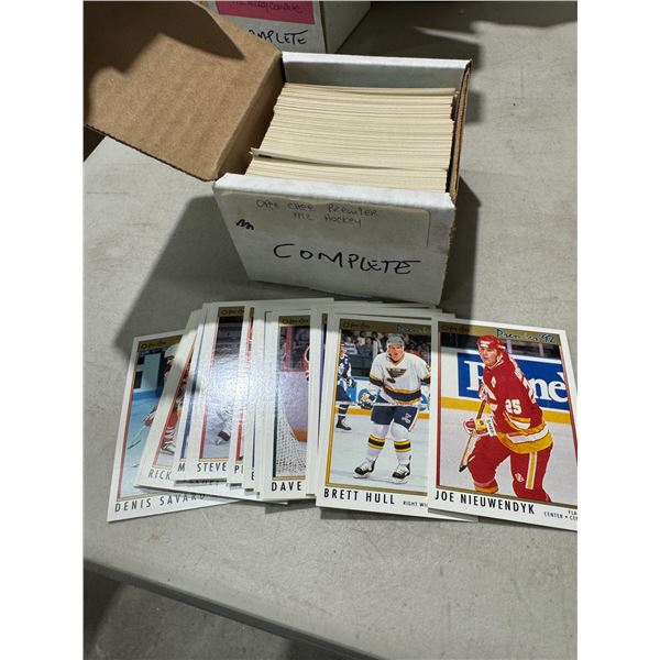 O-pee-Chee  hockey cards one, 1992 premier