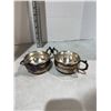 Image 1 : Silver plate, condiment dishes