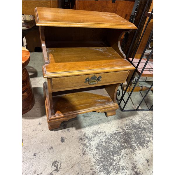 Roxton Maple side table 22" x 15" x 28" tall