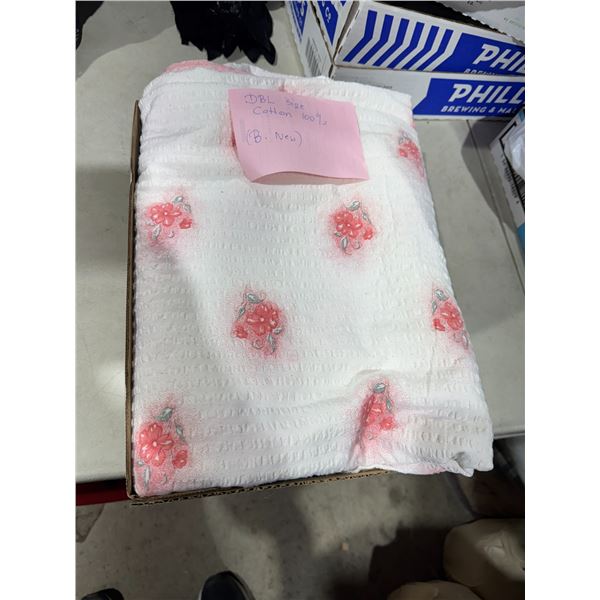 Cotton double bedspread