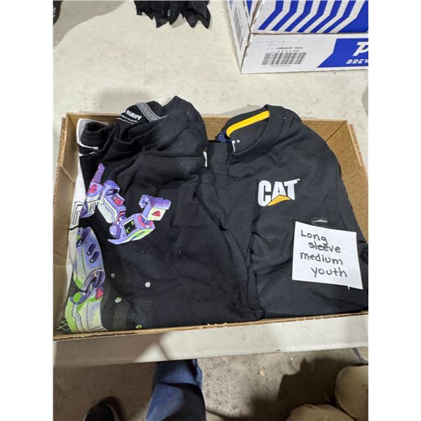 Youth size medium, long sleeve shirt