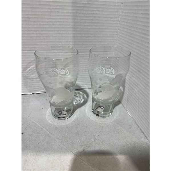 Coca-Cola Santa glasses
