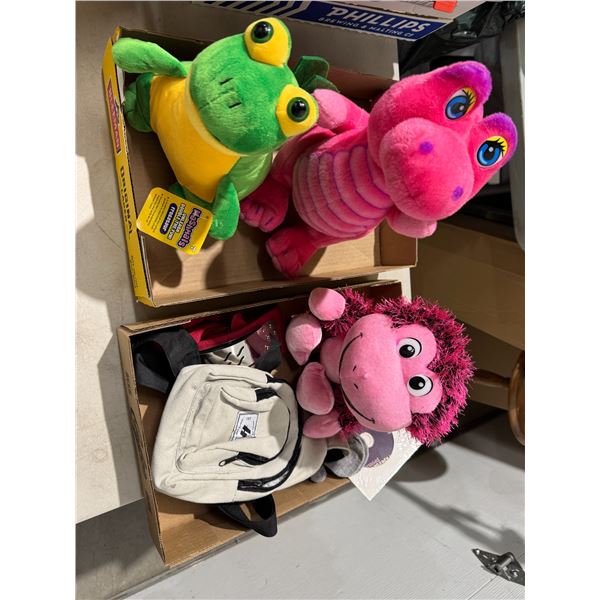 Stuffy's and canvas bag