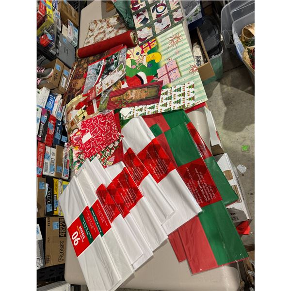 Tissue paper and gift bags