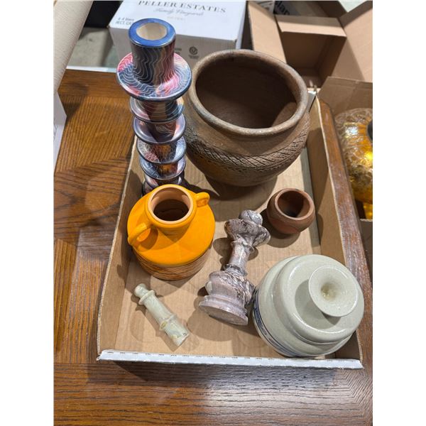Candle Holder pottery items et