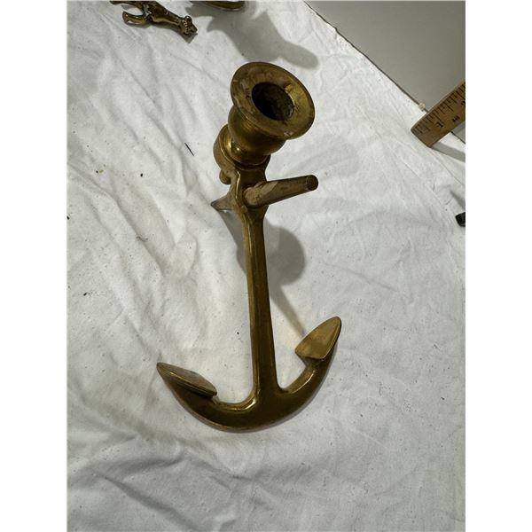 Anchor Candle Holder brass M