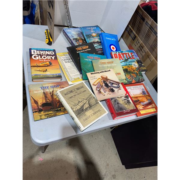 Aviation books and ship, modeling and other ship books