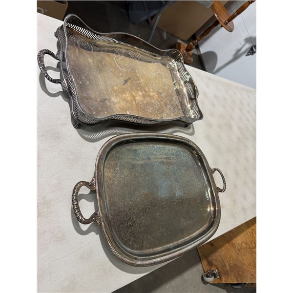 Silver plated trays