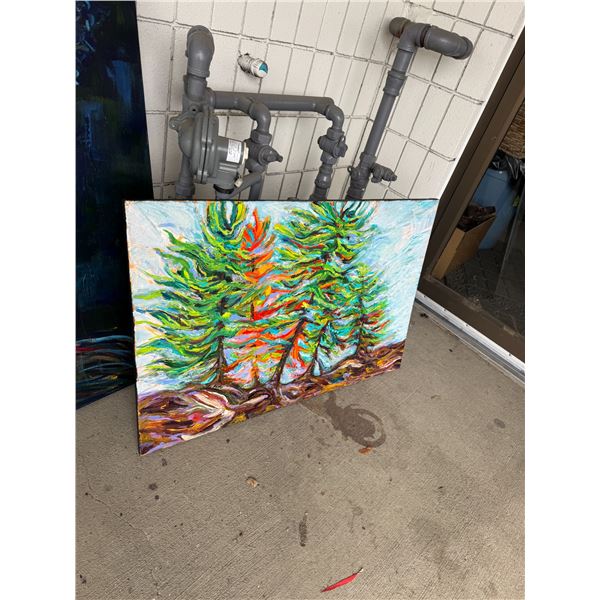 Canvas tree artwork